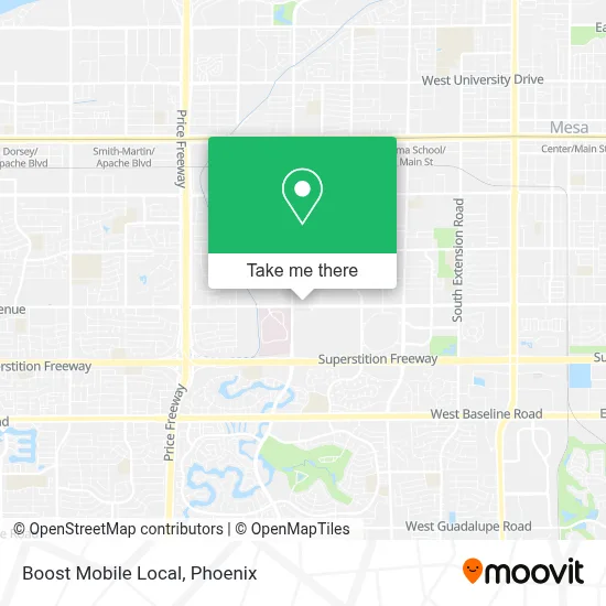 Boost Mobile Local map