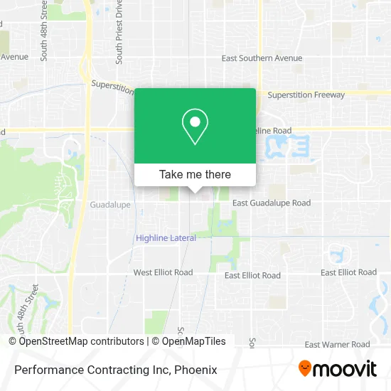 Performance Contracting Inc map
