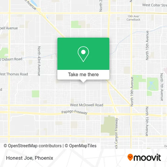 Honest Joe map