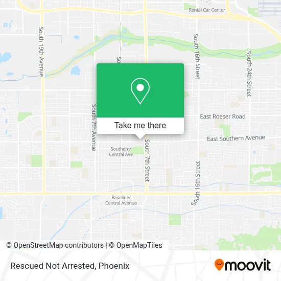 Rescued Not Arrested map