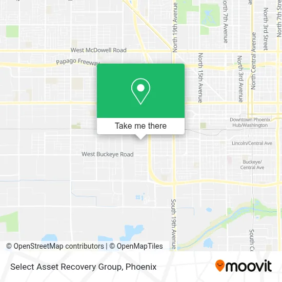 Select Asset Recovery Group map