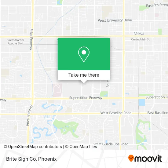 Brite Sign Co map