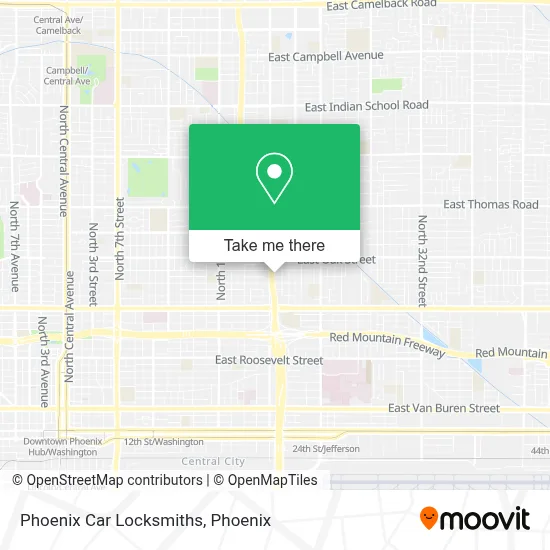Phoenix Car Locksmiths map