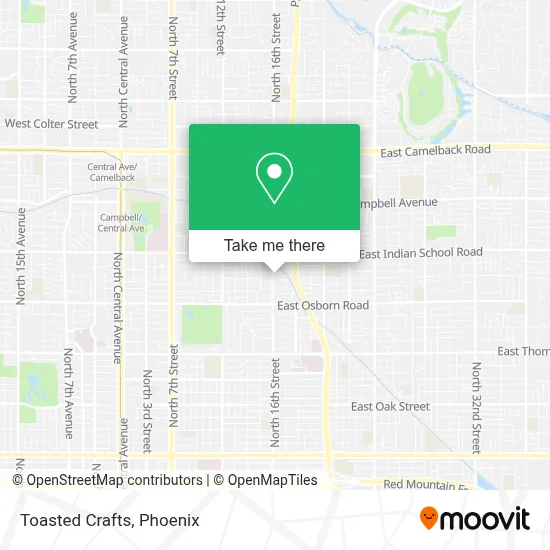 Toasted Crafts map