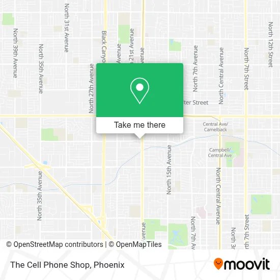 The Cell Phone Shop map