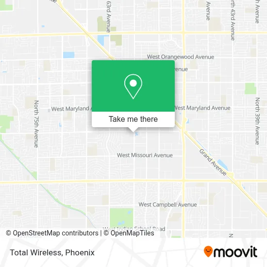 Total Wireless map