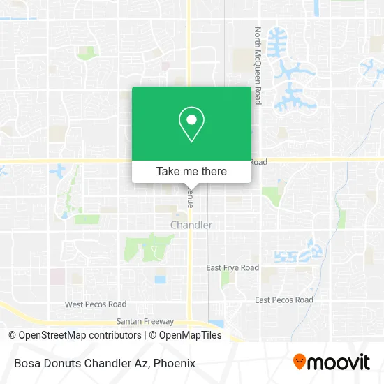 Bosa Donuts Chandler Az map