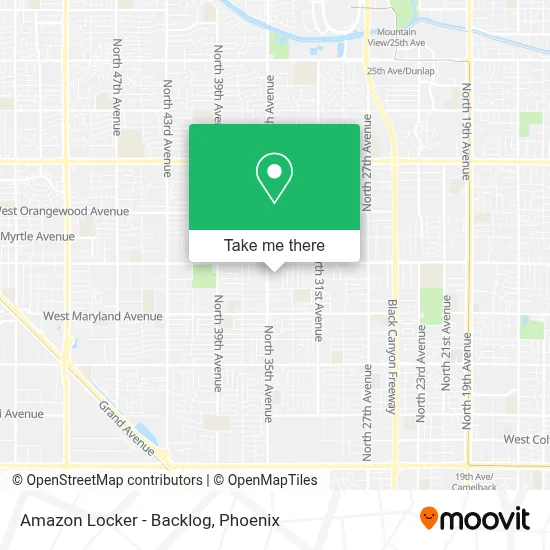 Amazon Locker - Backlog map