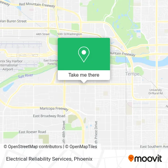Electrical Reliability Services map