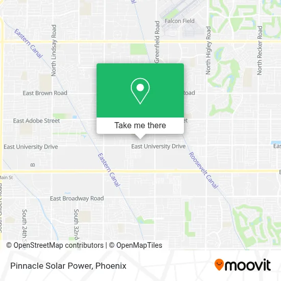 Pinnacle Solar Power map