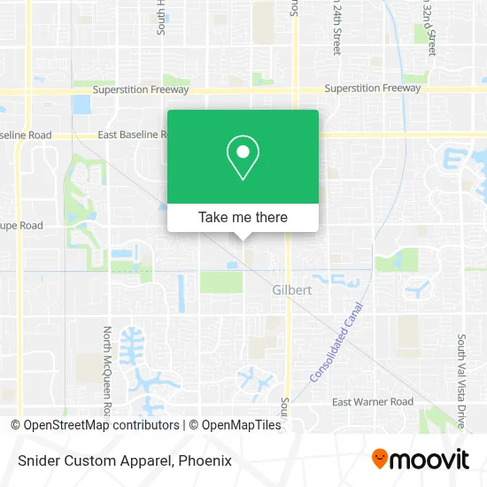 Snider Custom Apparel map
