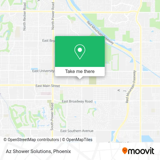 Az Shower Solutions map