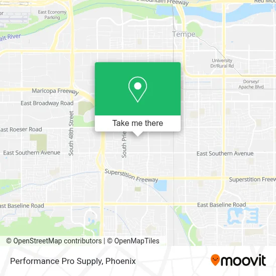 Performance Pro Supply map