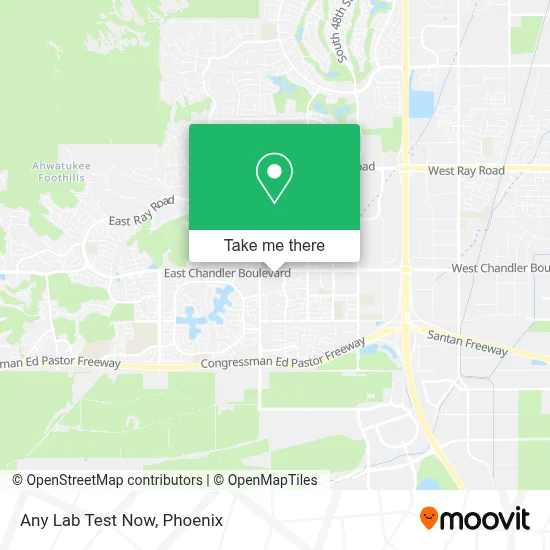 Any Lab Test Now map