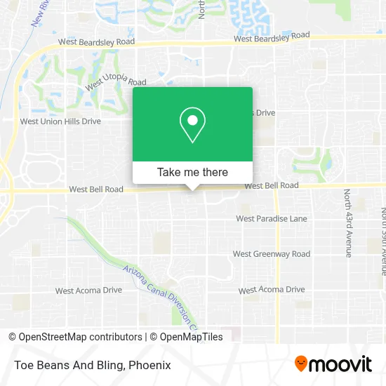 Toe Beans And Bling map