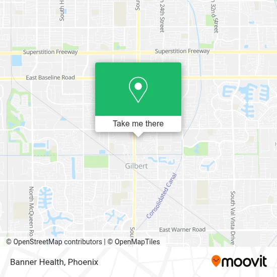 Banner Health map