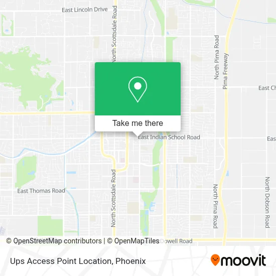 Ups Access Point Location map