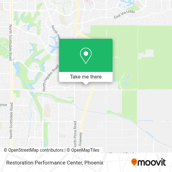 Restoration Performance Center map