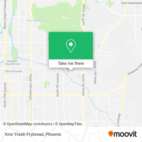 Kris' Fresh Frybread map