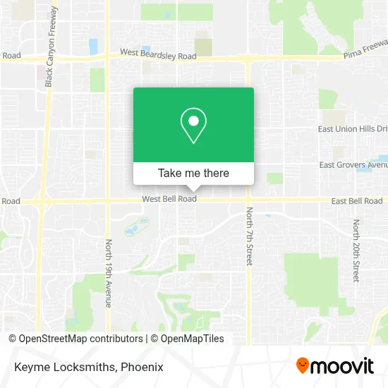 Keyme Locksmiths map