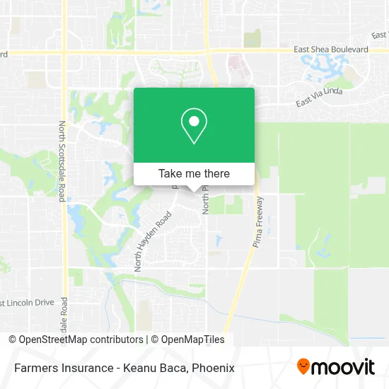 Farmers Insurance - Keanu Baca map