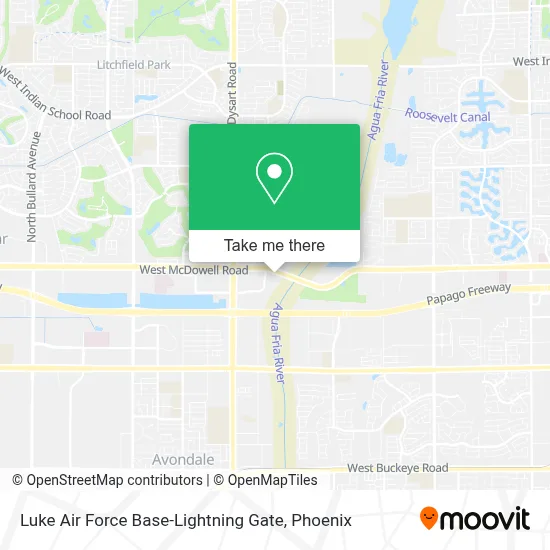 Luke Air Force Base-Lightning Gate map