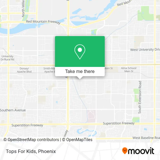 Tops For Kids map