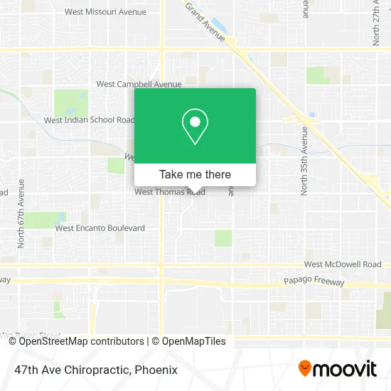 47th Ave Chiropractic map