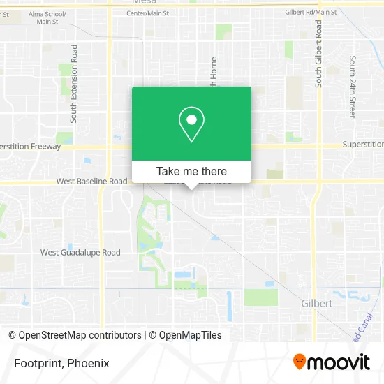 Footprint map