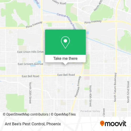 Ant Bee's Pest Control map