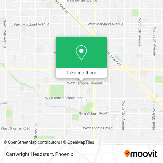 Cartwright Headstart map