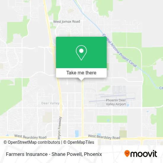 Farmers Insurance - Shane Powell map