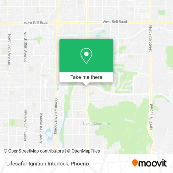 Lifesafer Ignition Interlock map