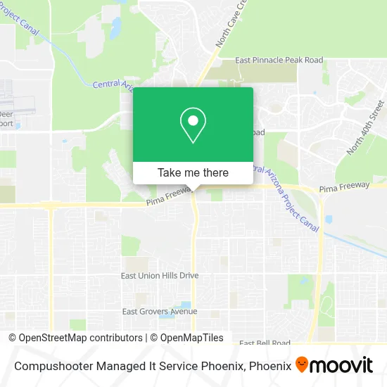 Compushooter Managed It Service Phoenix map