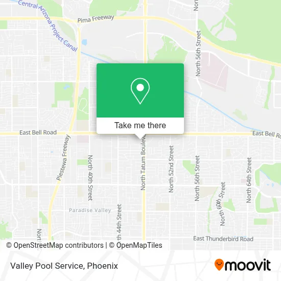 Valley Pool Service map