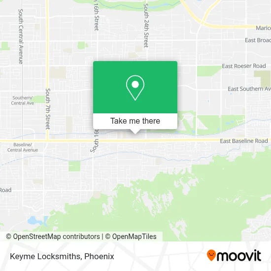 Keyme Locksmiths map