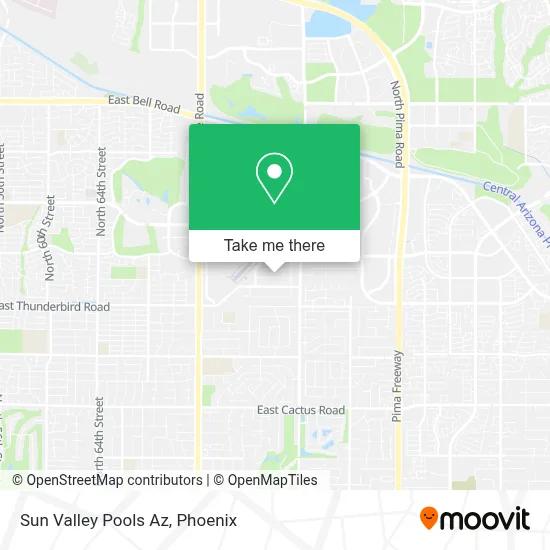 Sun Valley Pools Az map