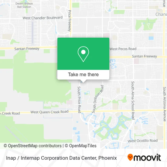 Inap / Internap Corporation Data Center map