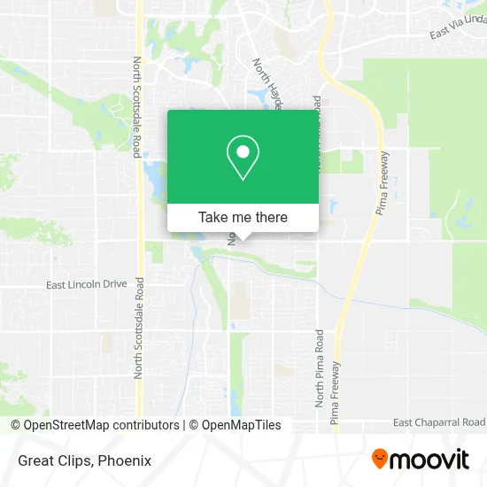Great Clips map
