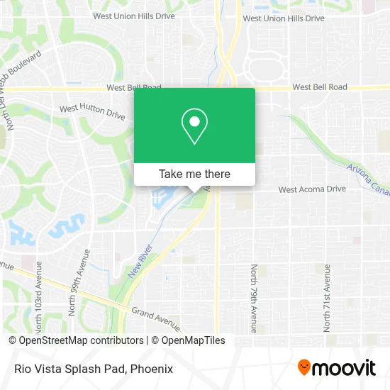 Rio Vista Splash Pad map