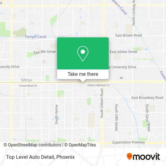 Top Level Auto Detail map