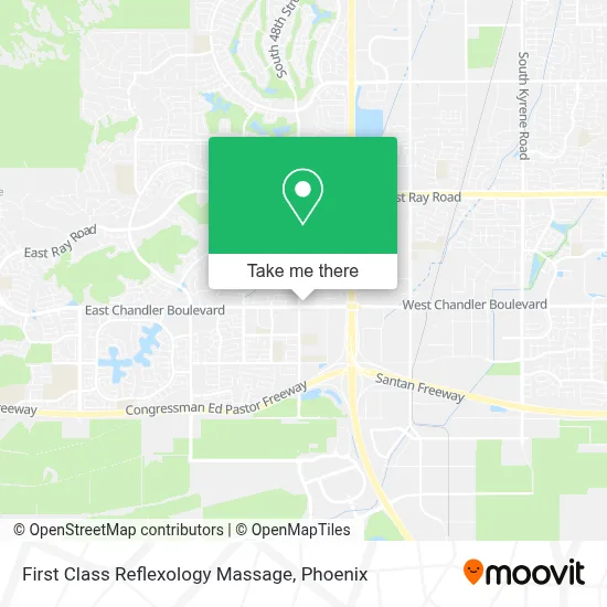 First Class Reflexology Massage map