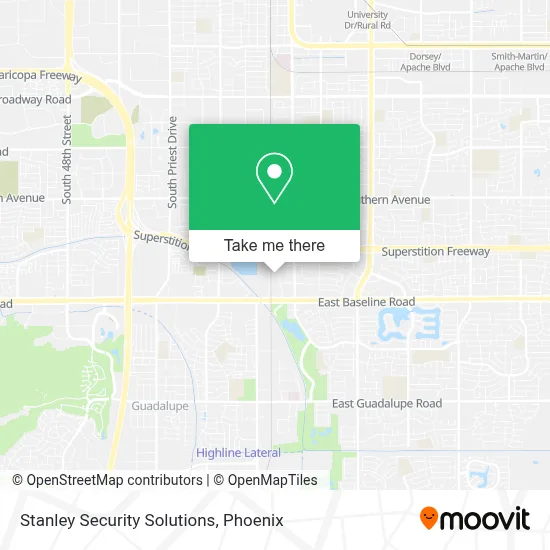 Stanley Security Solutions map