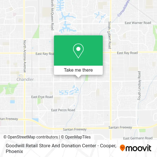 Goodwill Retail Store And Donation Center - Cooper map