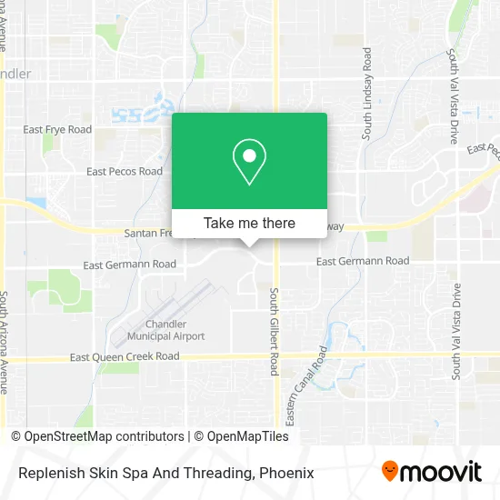 Replenish Skin Spa And Threading map