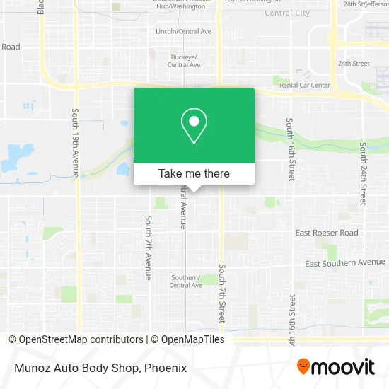 Munoz Auto Body Shop map