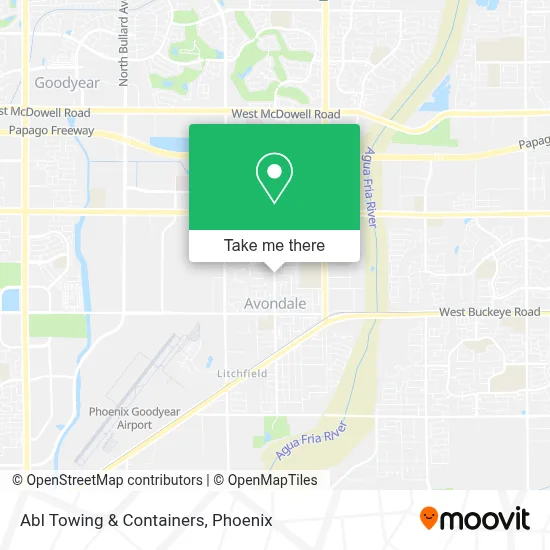 Abl Towing & Containers map