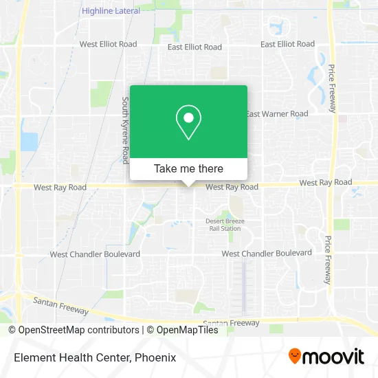 Element Health Center map