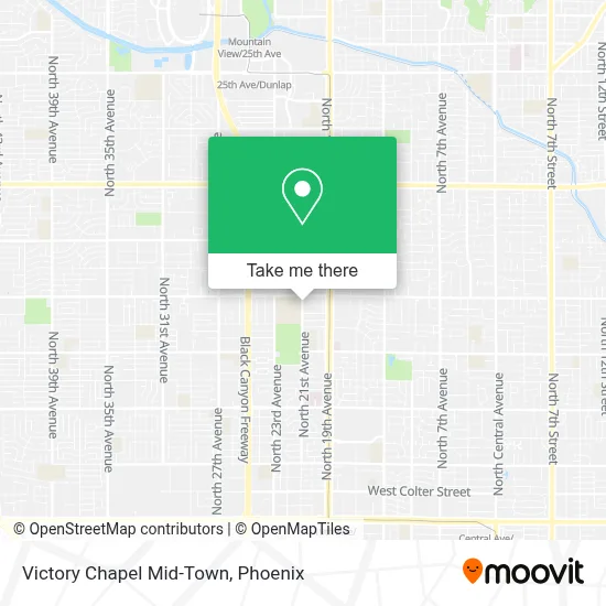 Victory Chapel Mid-Town map