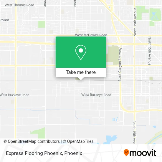 Express Flooring Phoenix map